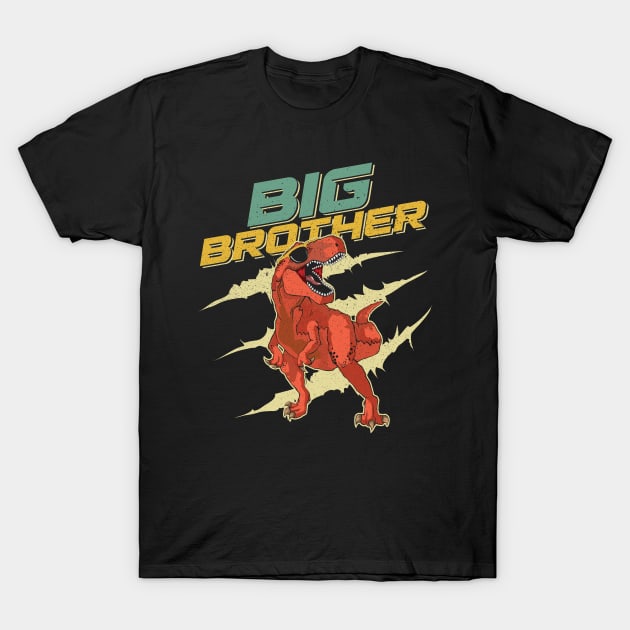 Big Brother Dinosaur Trex T-Shirt by aneisha